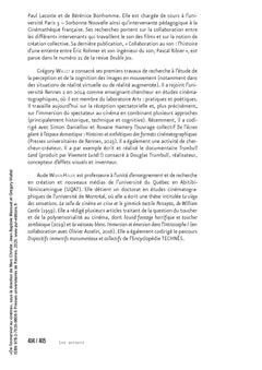 De l'immersion au cinéma