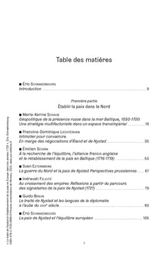 Le traité de Nystad et l'établissement de la paix en Europe dans les années 1720