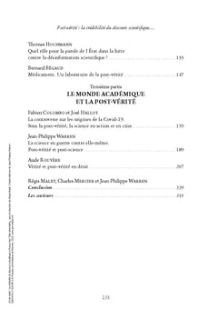 Post-vérité : la crédibilité du discours scientifique à l'heure des « faits alternatifs »