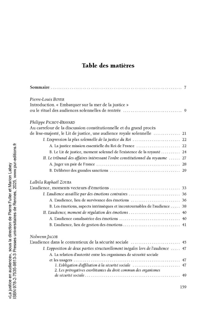 La justice en audience