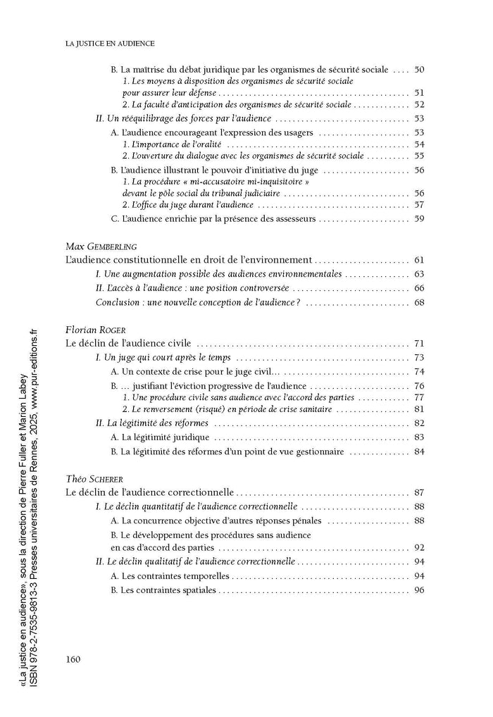 La justice en audience