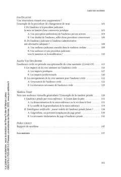 La justice en audience