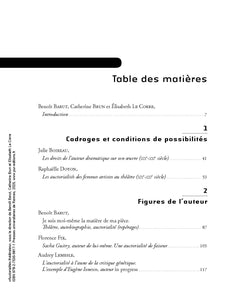 Auctorialités théâtrales