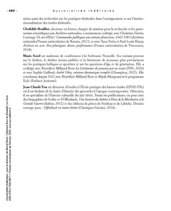 Auctorialités théâtrales