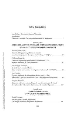 Pour une sociologie historique de la profession d'avocat