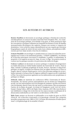 La subjectivation politique face à l'ordre social