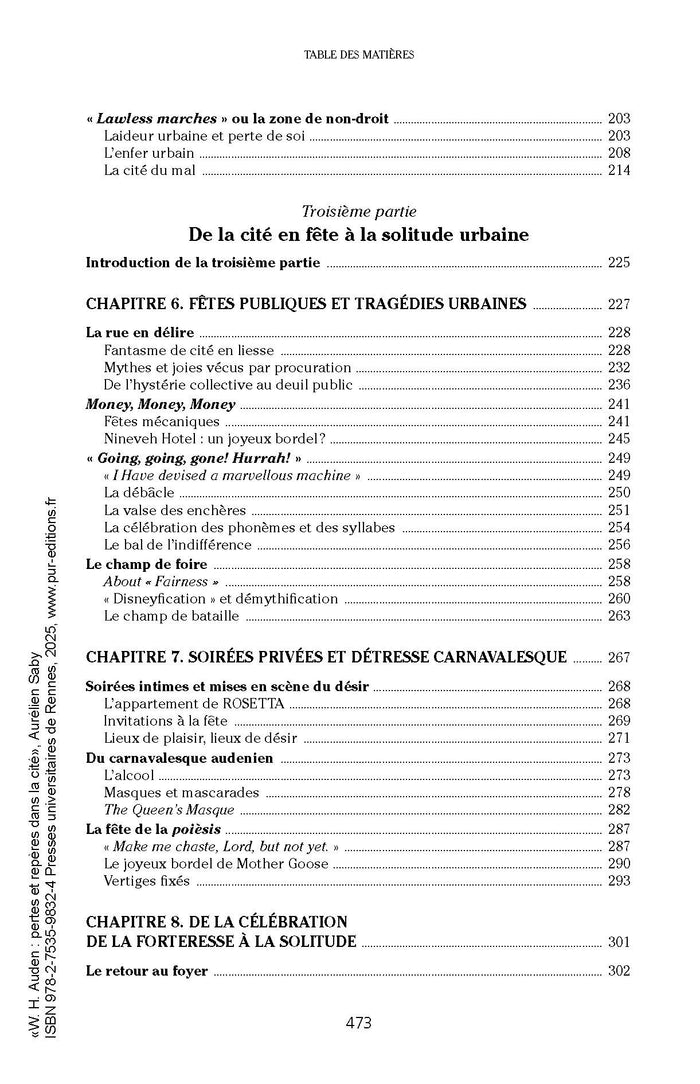 W. H. Auden : pertes et repères dans la cité