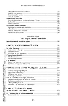 W. H. Auden : pertes et repères dans la cité