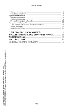 W. H. Auden : pertes et repères dans la cité