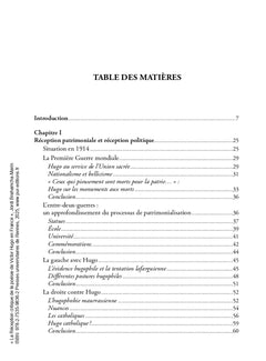 La réception critique de la poésie de Victor Hugo en France: 1914-1944