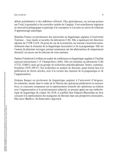 Stratégies intersubjectives en discours et négociation du sens