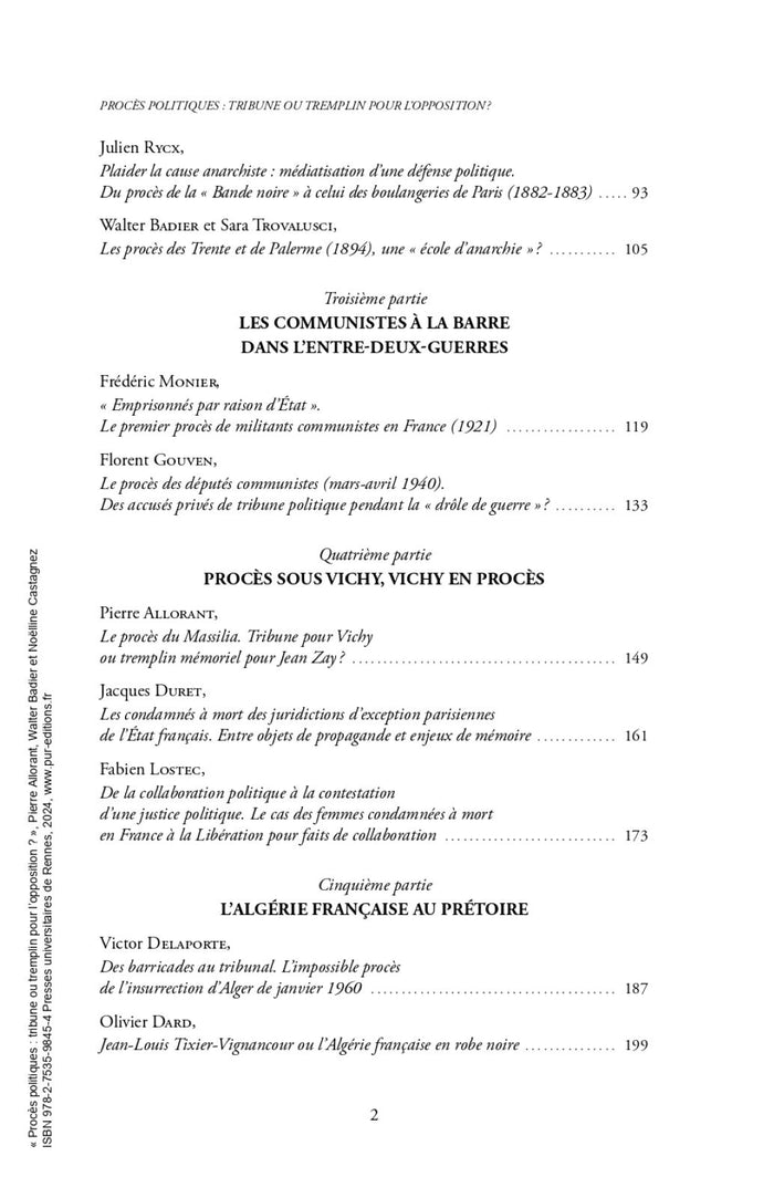 Procès politiques : tribune ou tremplin pour l'opposition ?