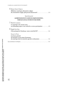 Numérique, alimentation et proximité