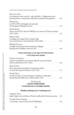 L'anticommunisme en France et en Europe