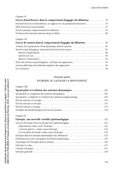 Systèmes dynamiques et émergence du discours spontané en anglais