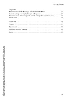 Systèmes dynamiques et émergence du discours spontané en anglais