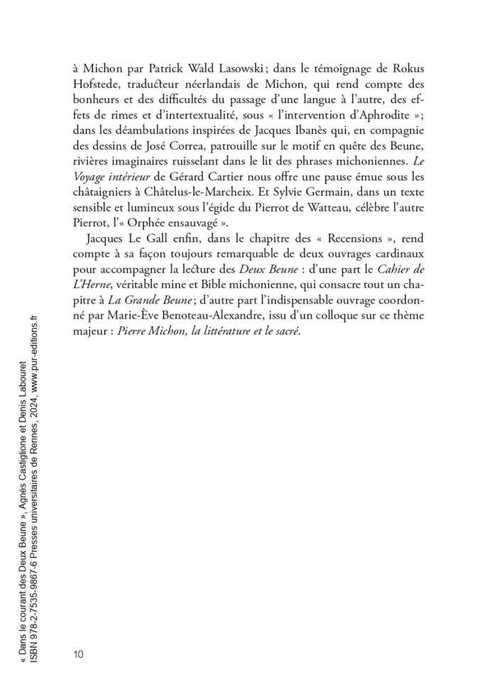 Dans le courant des Deux Beune