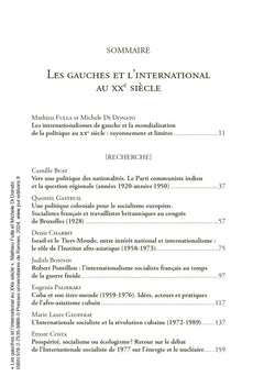 Les gauches et l'international au XXe siècle