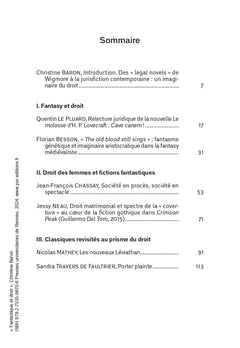 Fantastique et droit