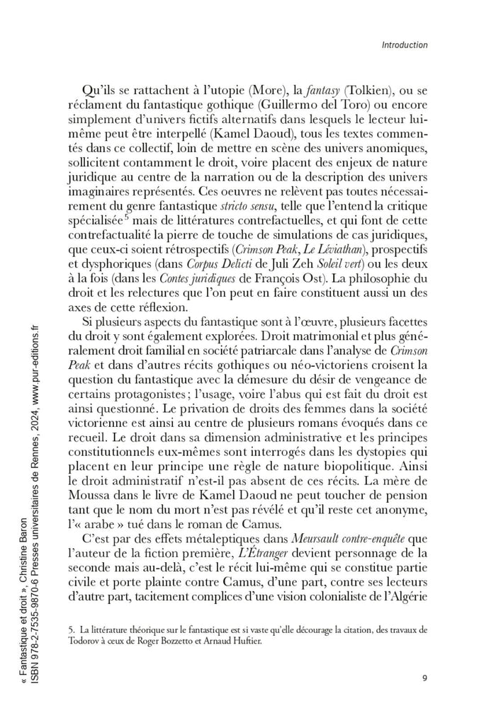 Fantastique et droit