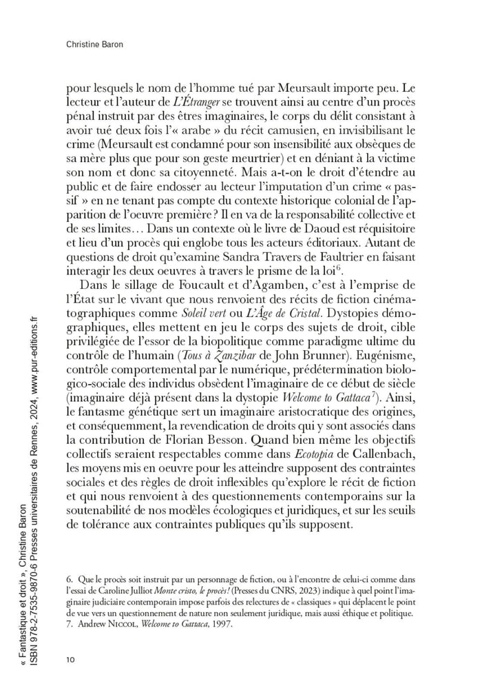 Fantastique et droit