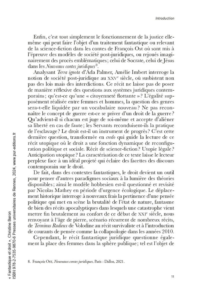 Fantastique et droit