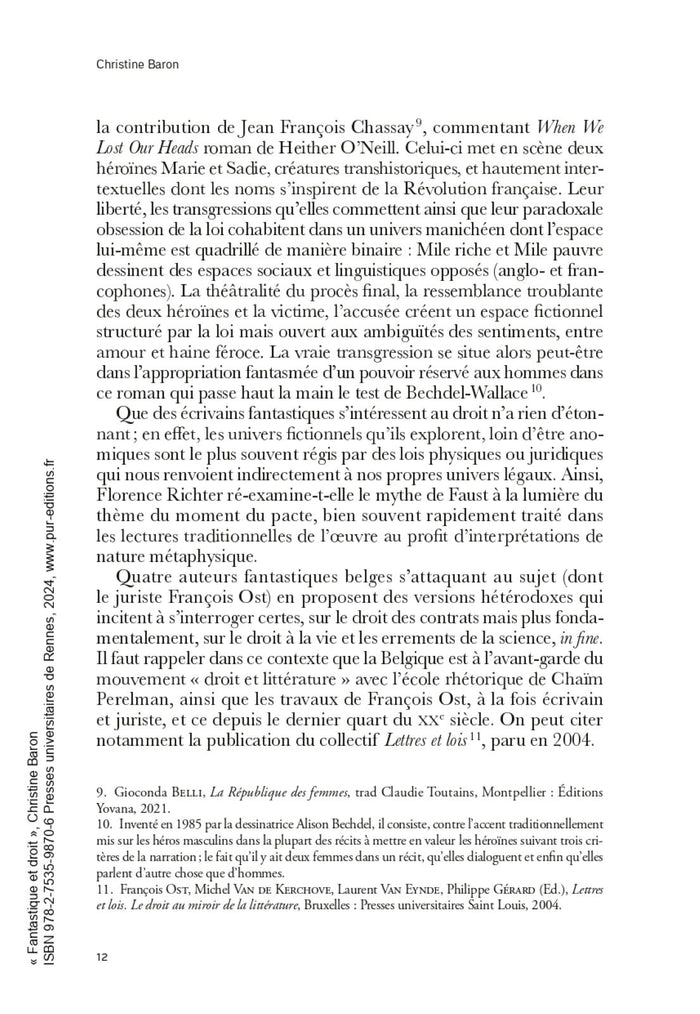 Fantastique et droit