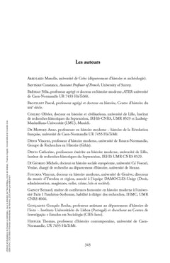 Polices et révolutions en Europe occidentale