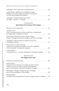 Diversité linguistique, éducation et transmission en Bretagne