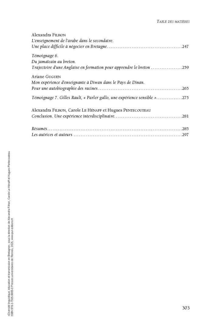 Diversité linguistique, éducation et transmission en Bretagne
