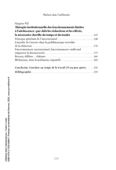 Malaise dans l'adolescence