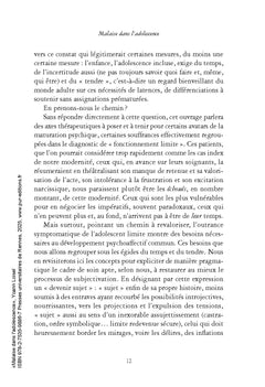 Malaise dans l'adolescence