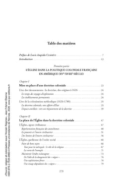 Pouvoir, religion et colonisation sous l'Ancien Régime
