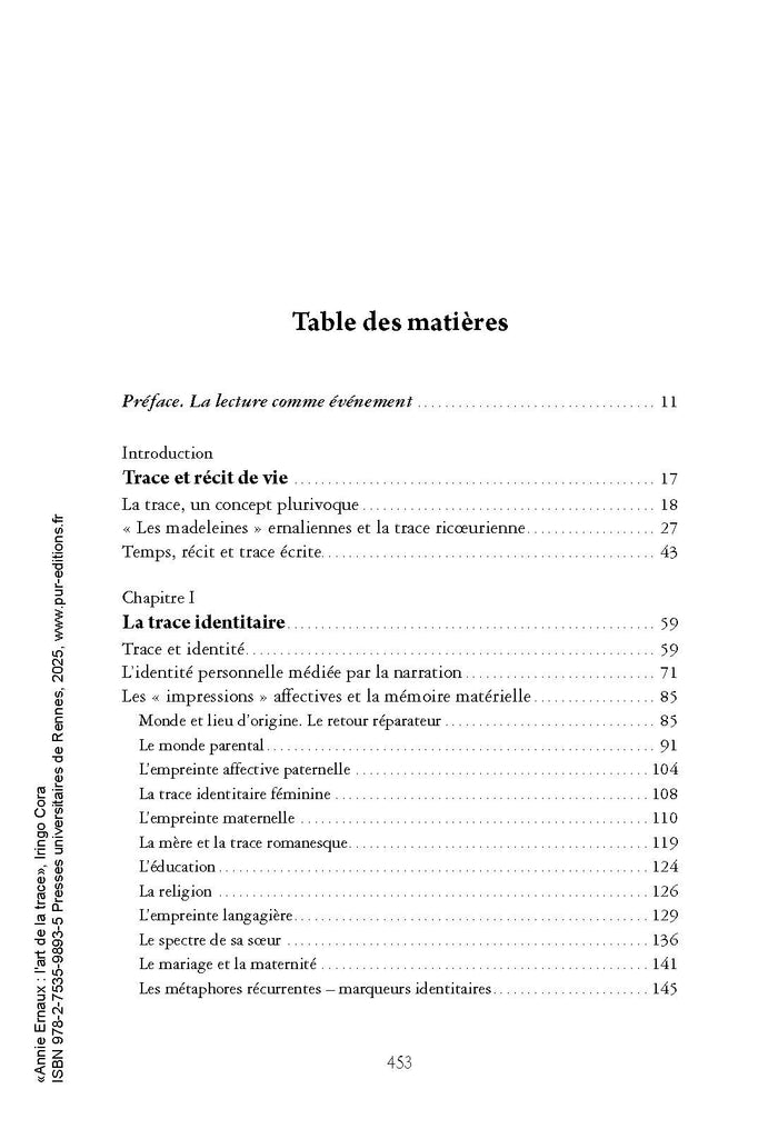 Annie Ernaux : l'art de la trace