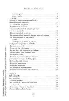 Annie Ernaux : l'art de la trace