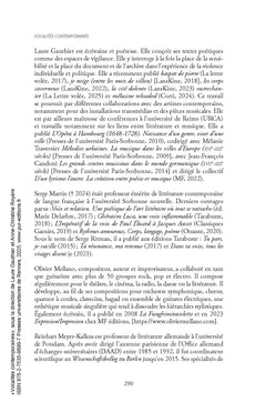 Vocalités contemporaines