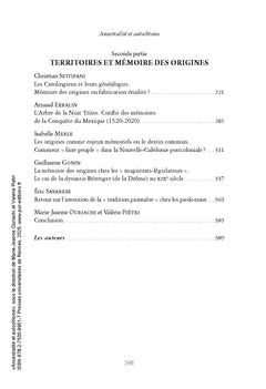 Ancestralité et autochtonie