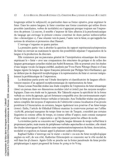 L'expression du futur dans les langues naturelles