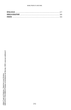 Mark Twain et l'histoire