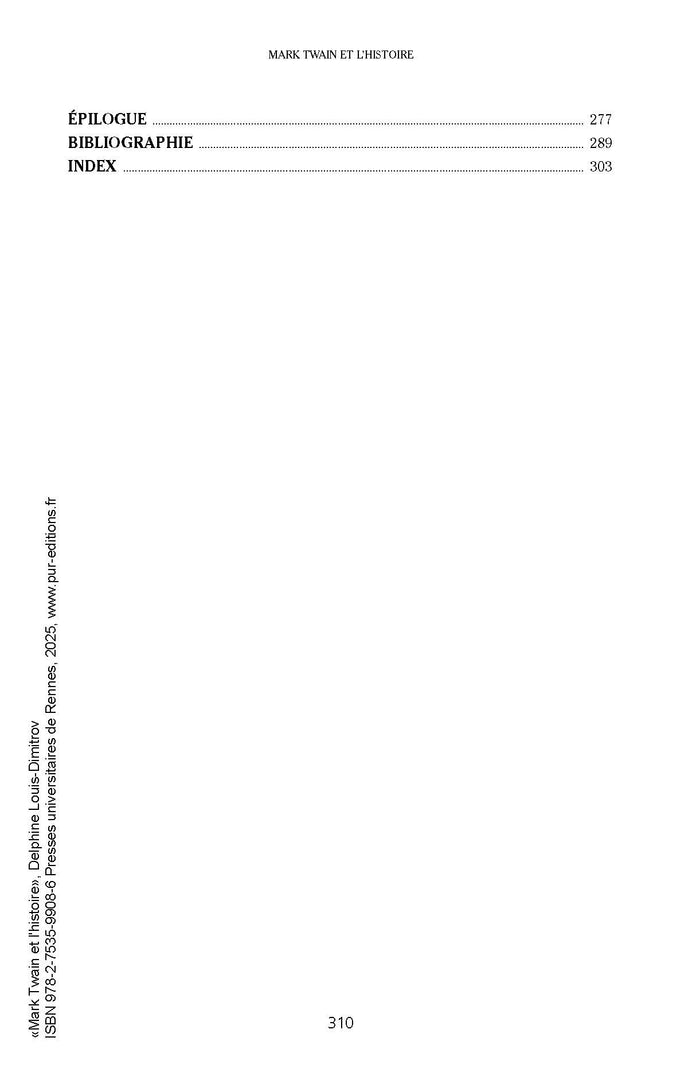 Mark Twain et l'histoire