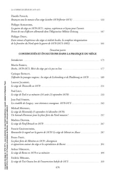 La guerre de siège en 1870-1871
