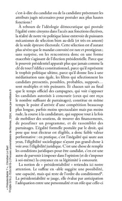 Présidentiable ?