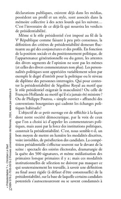 Présidentiable ?