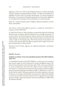 Dominations et contestations postcoloniales dans les Outremer depuis 1946