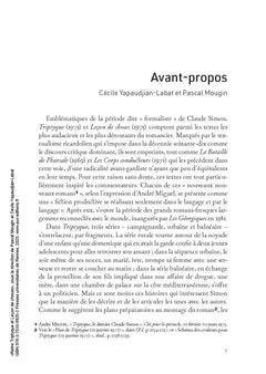 Relire Triptyque et Leçon de choses