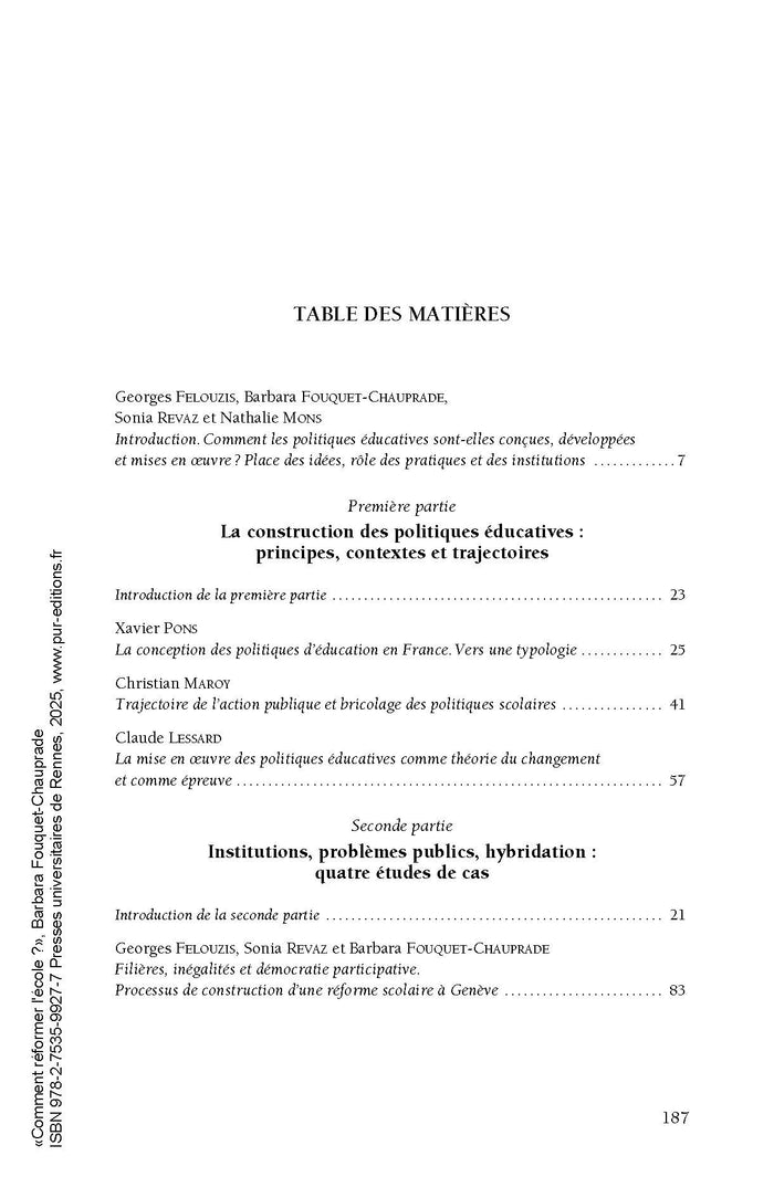 Comment réformer l'école ?