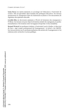 Comment réformer l'école ?