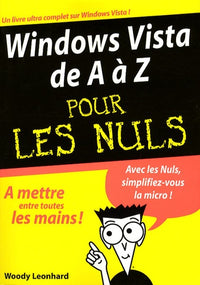 Windows Vista de A à Z pour les nuls