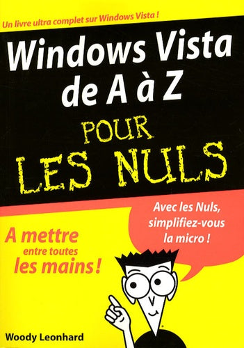 Windows Vista de A à Z pour les nuls