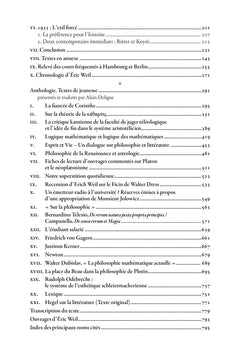 L'itinéraire philosophique du jeune Éric Weil